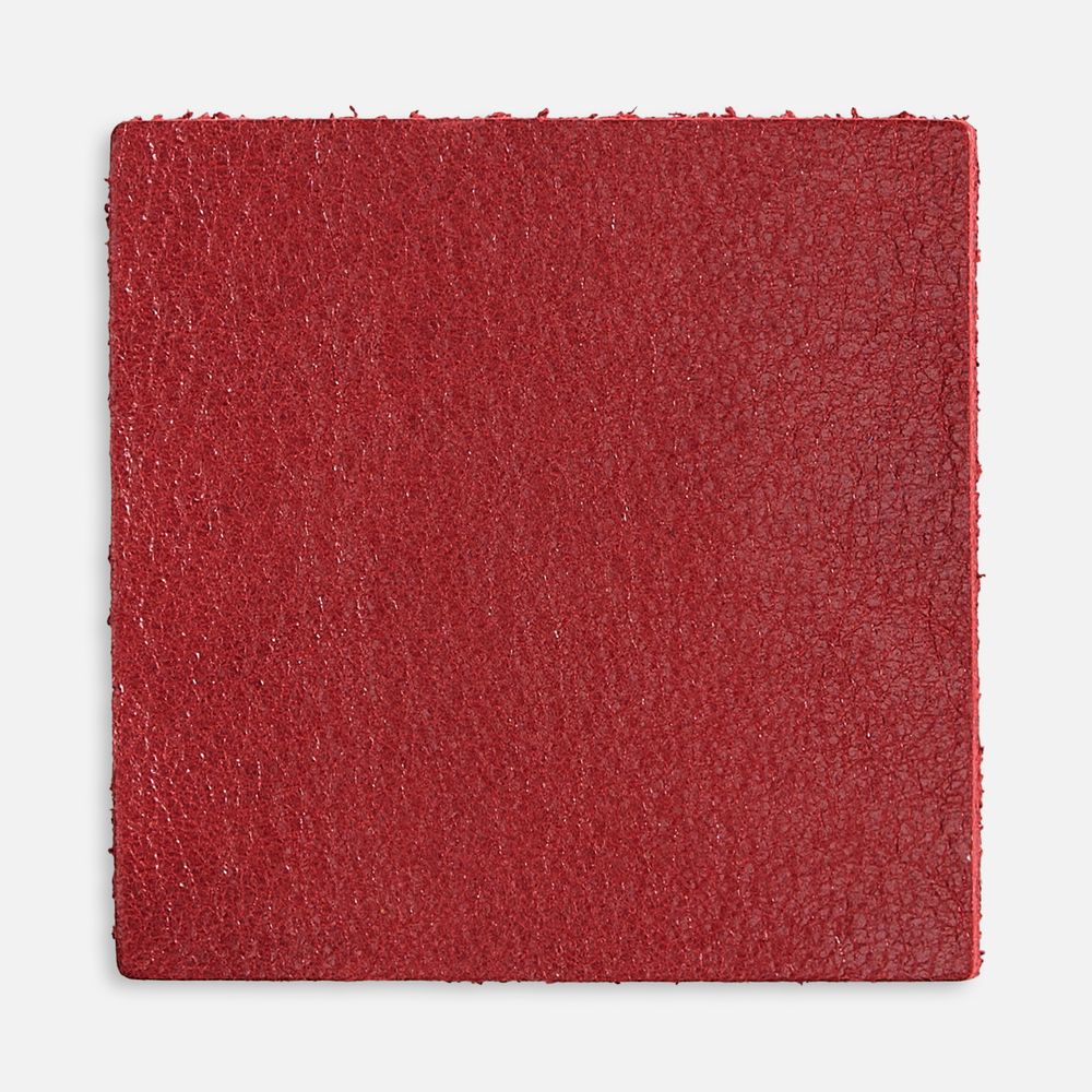 Лейбл кожаный Pasek, L, красный-1