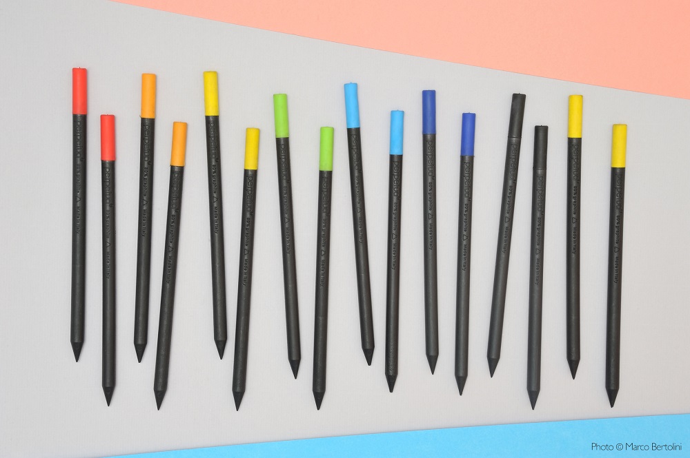 Карандаш графитовый Perpetua с ластиком цвета лайм-11