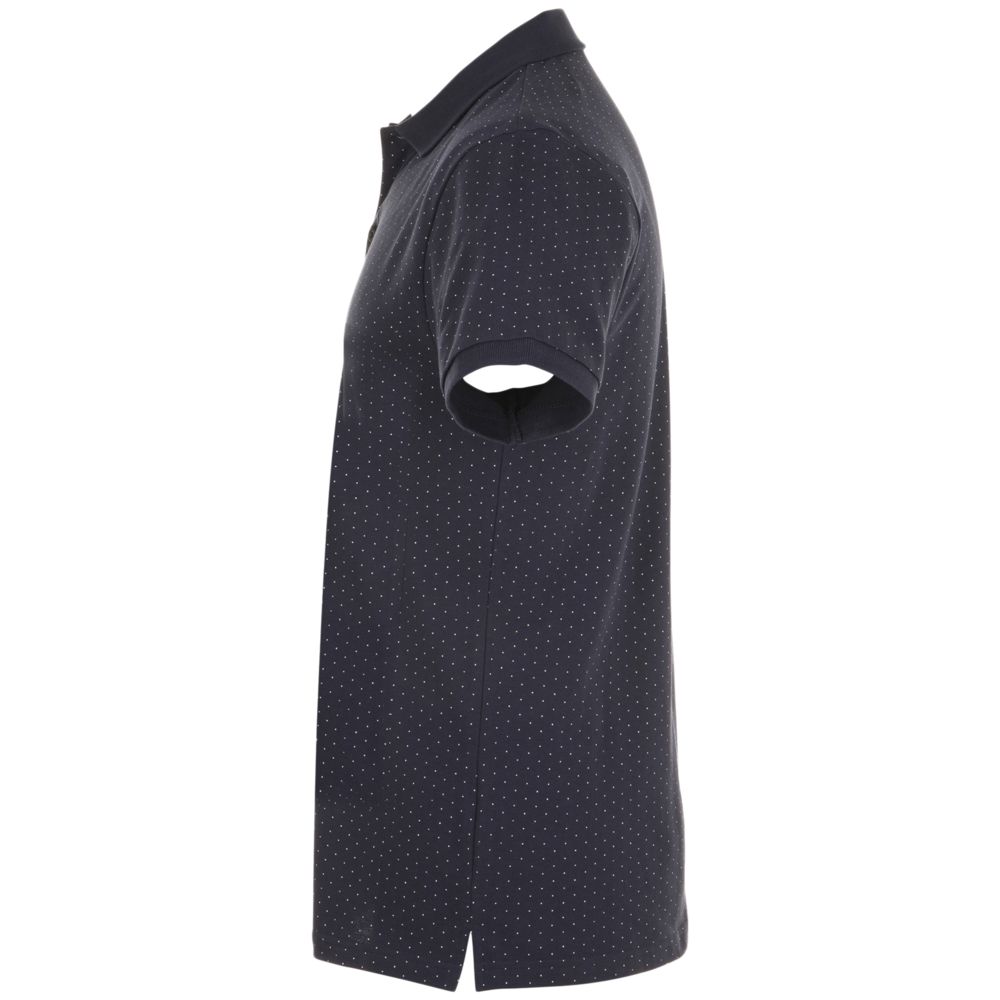 Рубашка поло мужская Brandy Men, темно-синяя с белым-2