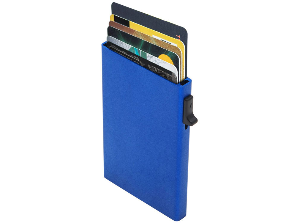 Картхолдер Florence с RFID- защитой из алюминия, синий-3