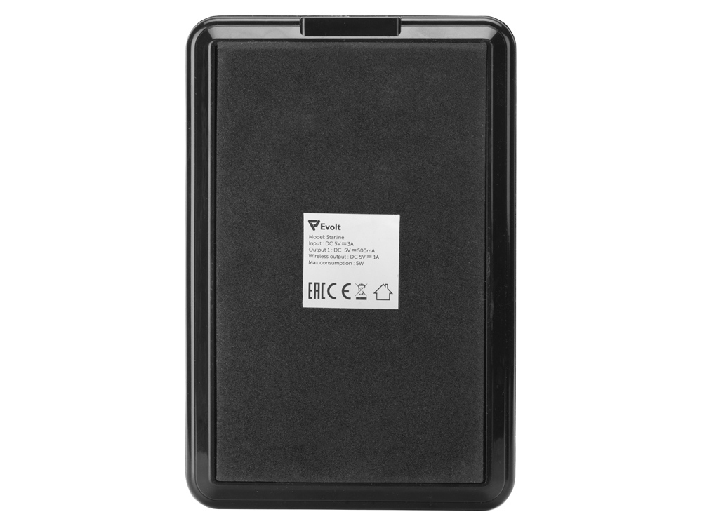 Настольная лампа с функцией беспроводной зарядки Starline, черный-11