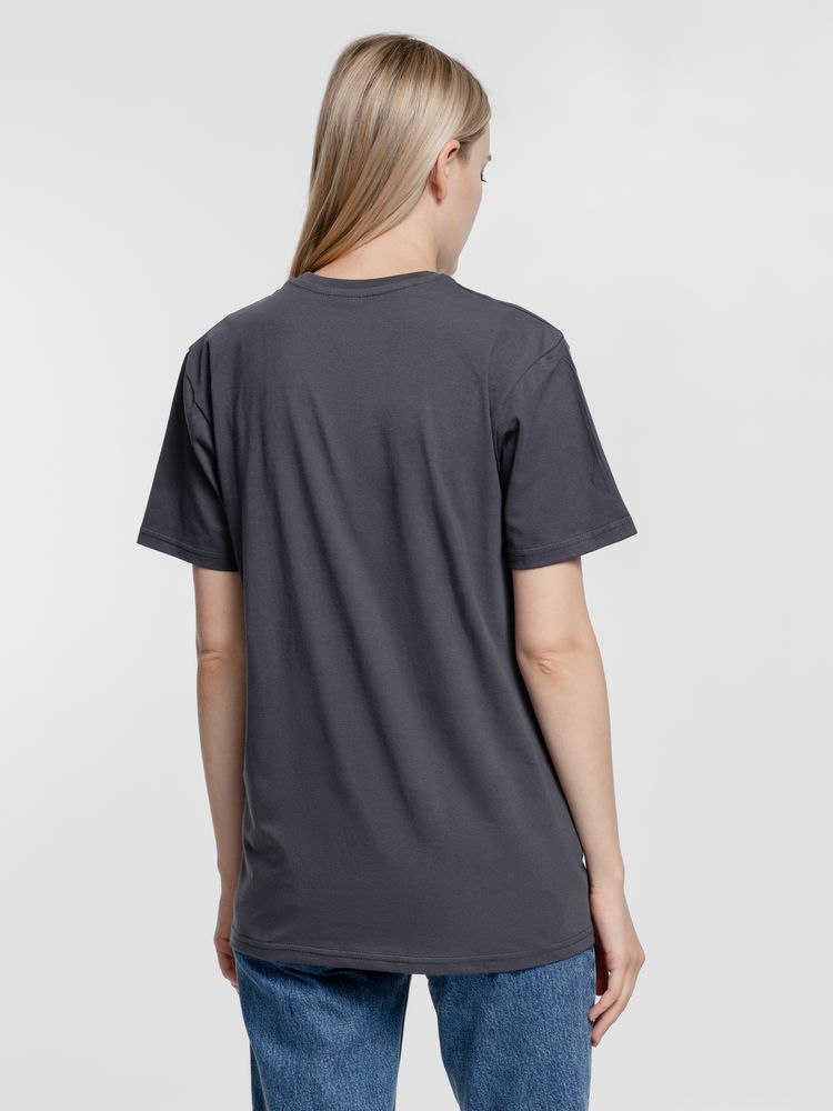 Футболка унисекс T-Bolka 160, темно-серая (графит)-6