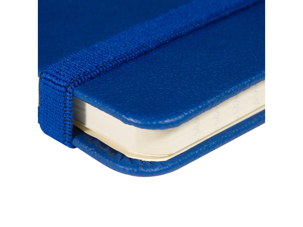 Блокнот А5  City на резинке, синий-3