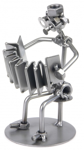Баянист-виртуоз Фигурки из металла HINZ &amp; KUNST, Серый-0