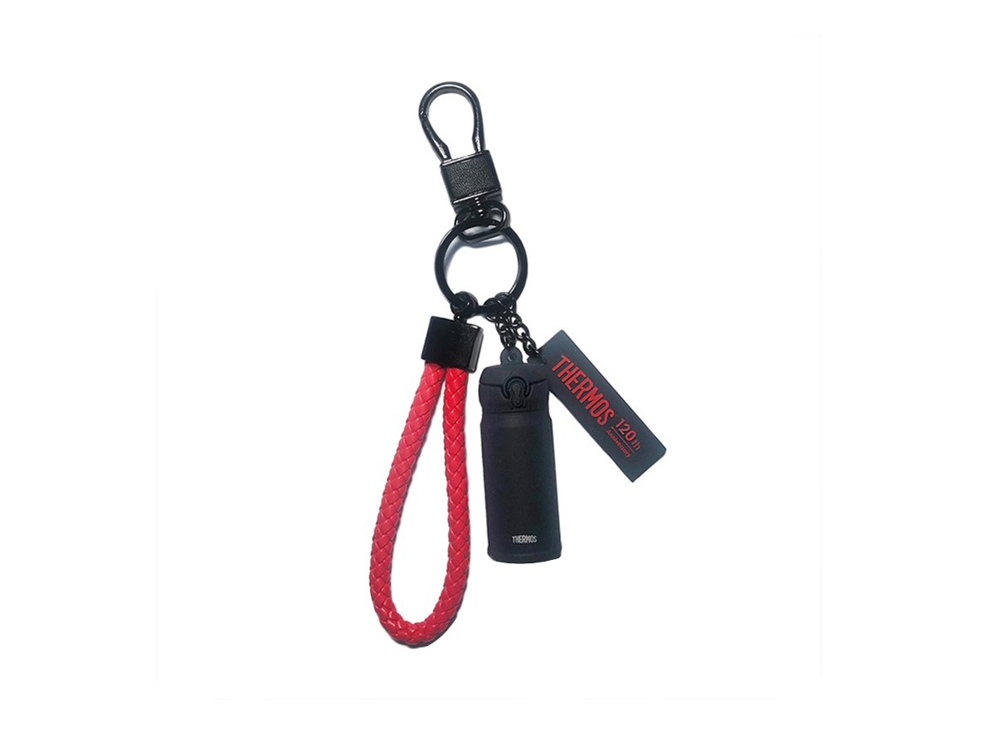 Брелок сувенирный THERMOS - 120 лет, черный-0
