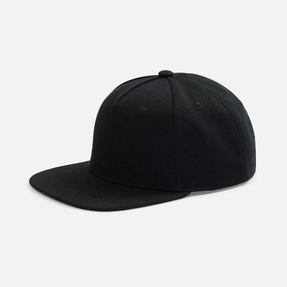 Бейсболка Epicore с прямым козырьком, черная-1