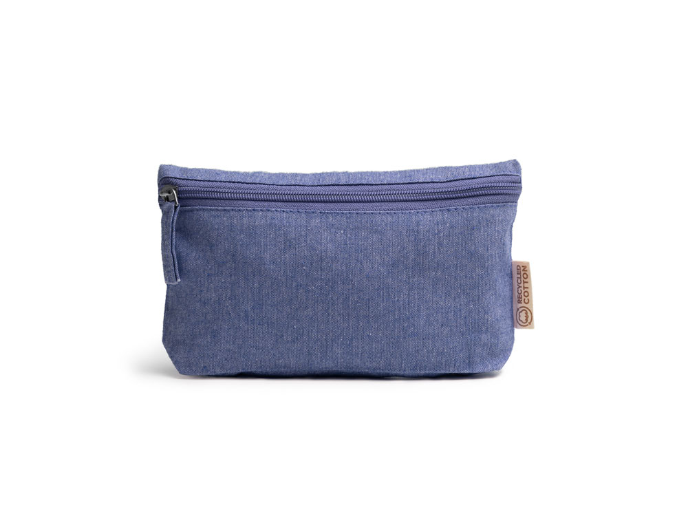 Универсальная косметичка REMO из переработанного хлопка, королевский синий-1