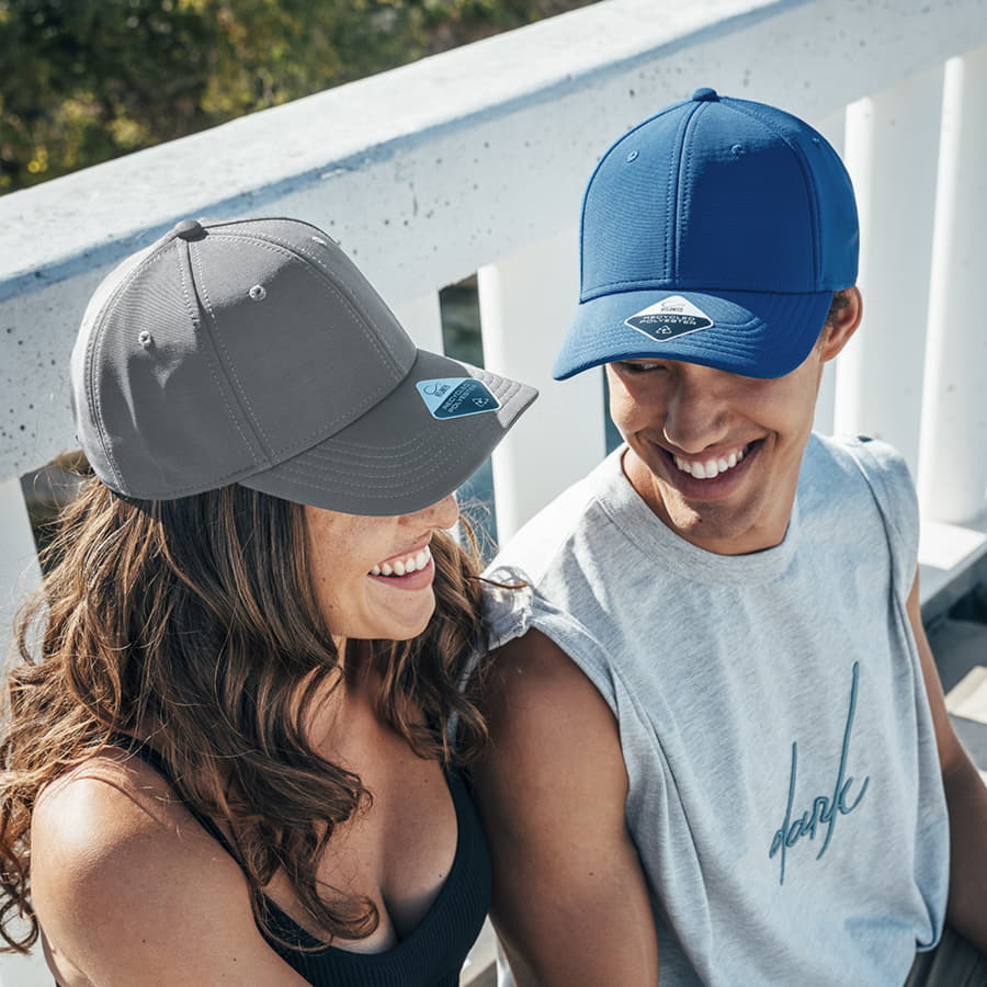 Бейсболка SAND 230 из переработанного полиэстера, 6 клиньев, застежка на липучке, черный-1