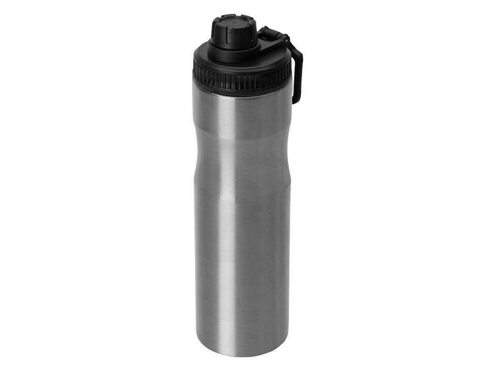 Бутылка для воды Supply Waterline, нерж сталь, 850 мл, серебристый/черный-0