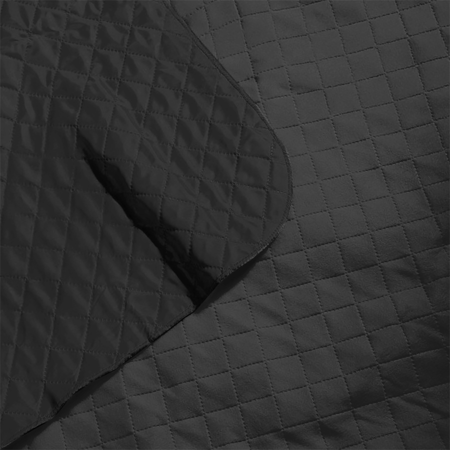 Плед для пикника "Rest"; чёрный; 115 х 140 см; двухсторонний материал флис 150 гр/м2+оксфорд  210 T, черный-2