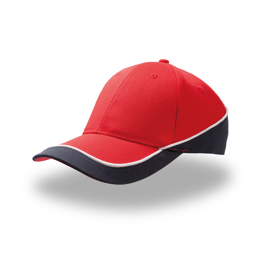 Бейсболка "Racing", 6 клиньев, застёжка на липучке, красный-0