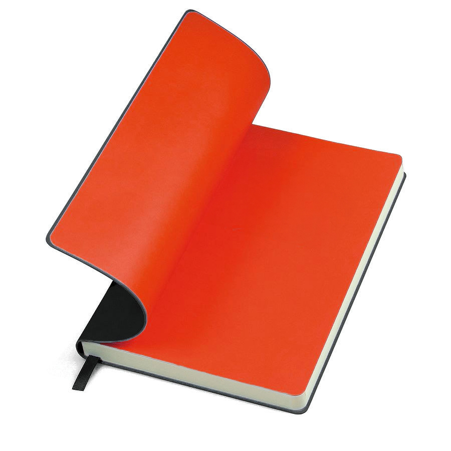 Ежедневник недатированный "FunkyPlan", 130*210 мм, черный, красный форзац, в линейку, черный, красный-5