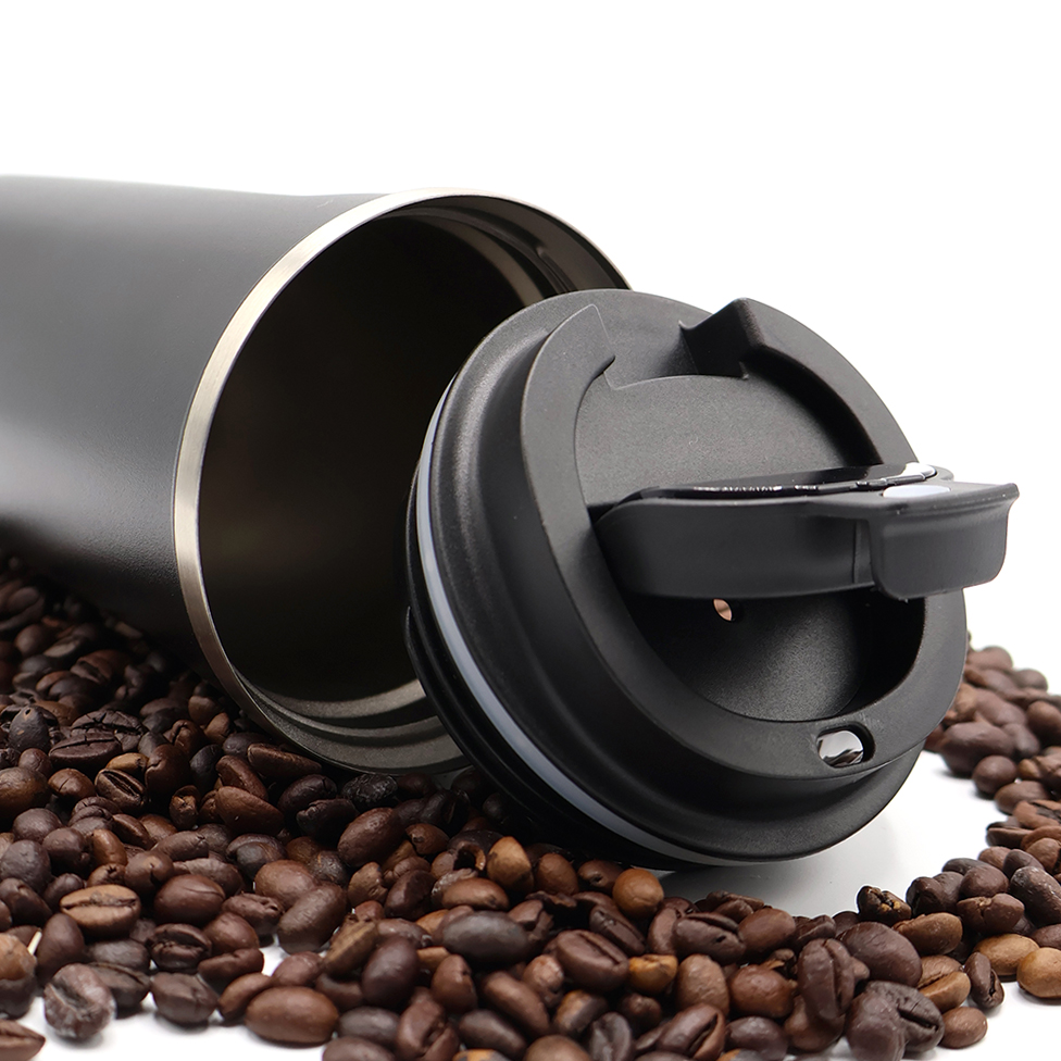 Термокружка Andy с дисплеем, Черный-3