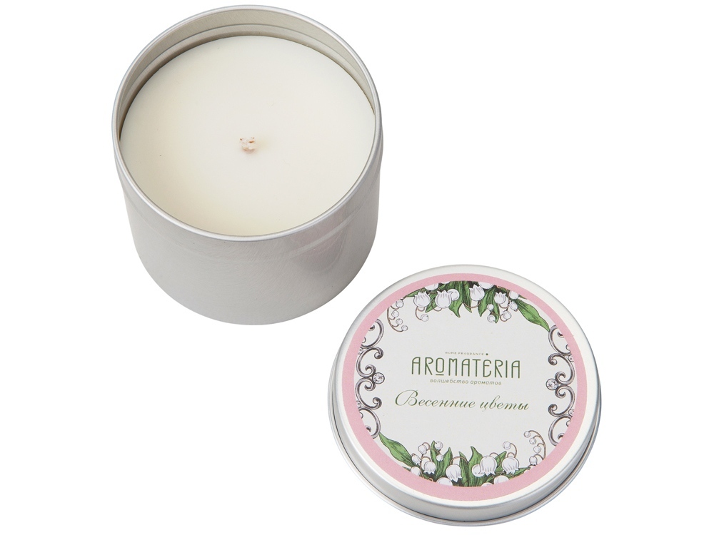 Набор: платок Ландыши и свеча Весенние цветы-7