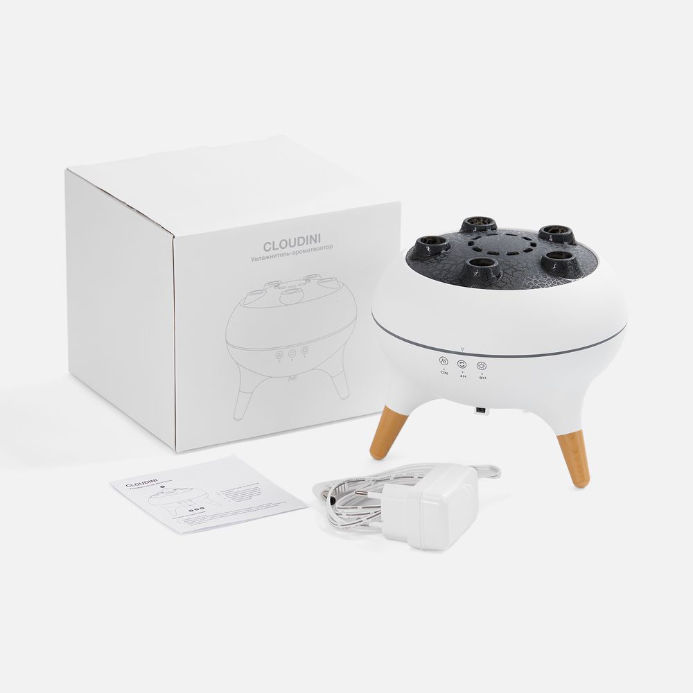 Увлажнитель-ароматизатор Cloudini, белый-2