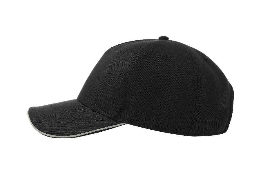 Бейсболка REFLECT-S со светоотражающими деталями, 5 клиньев,  металлическая застежка, черный-6
