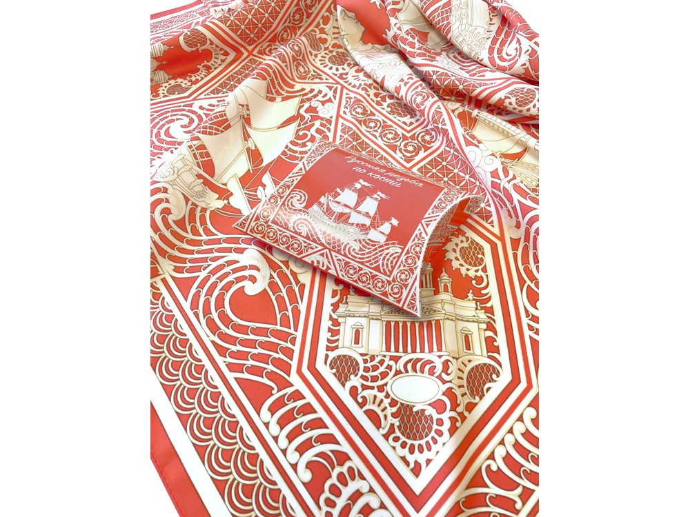 Платок Русская резьба по кости-4