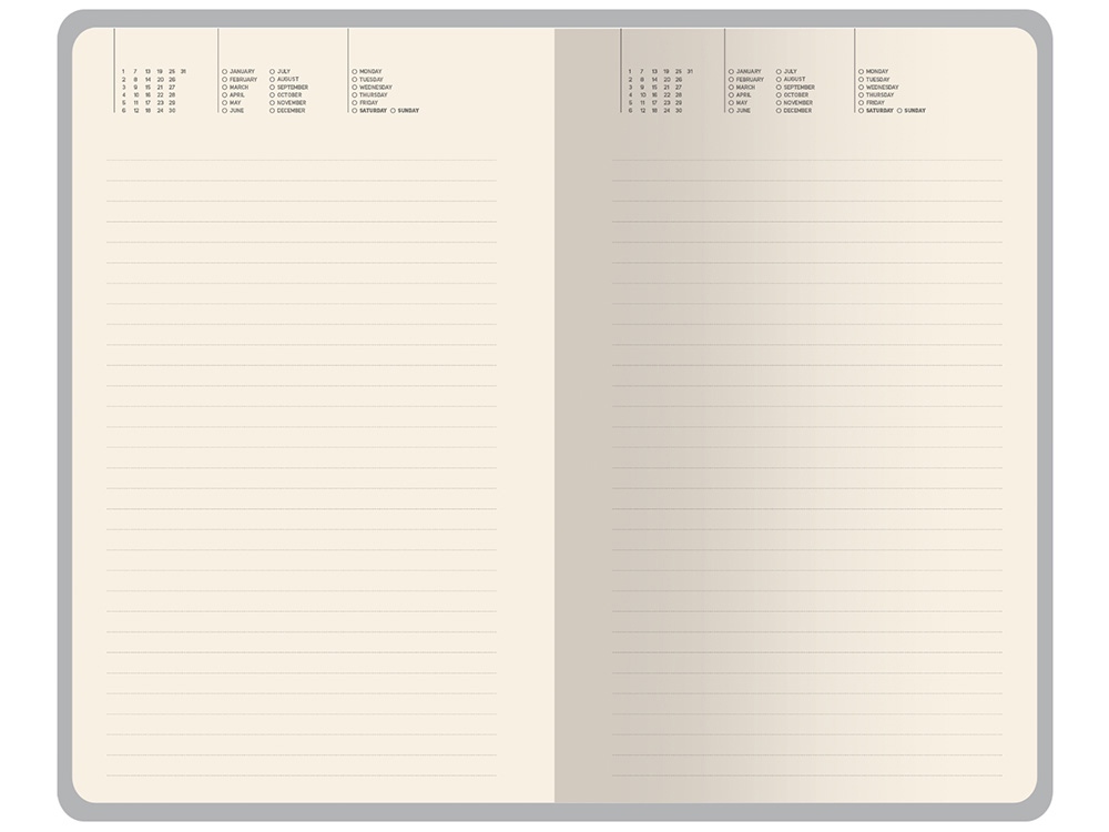 Ежедневник недатированный А5 Valencia, темно-синий-3