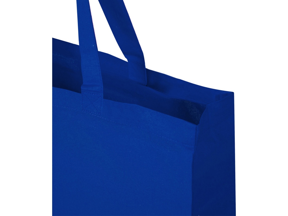 Odessa большая эко-сумка из переработанного хлопка, сертифицированного согласно GRS, плотностью 220 г/м² - Ярко-синий-3