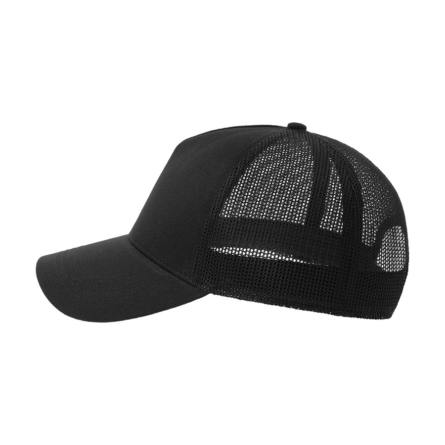 Бейсболка RAPPER COTTON-S, 5 клиньев, пластиковая застёжка, черный-2