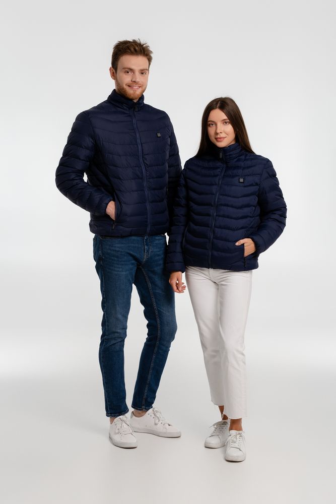 Куртка с подогревом Thermalli Chamonix, темно-синяя-10