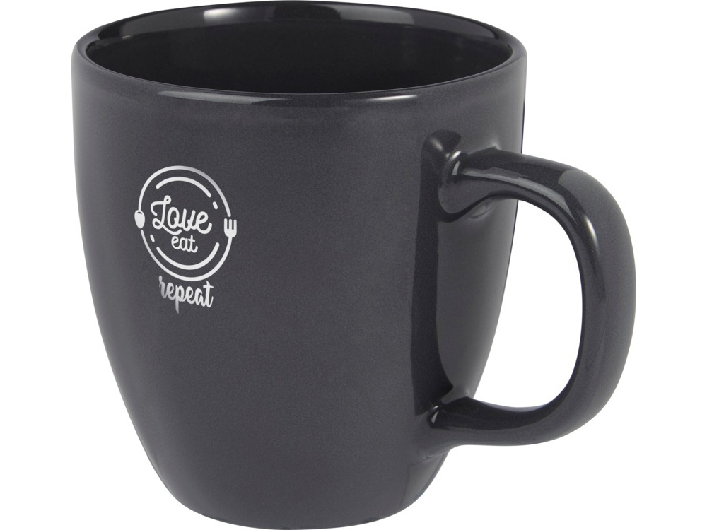 Керамическая кружка Moni объемом 430 мл, серый-2