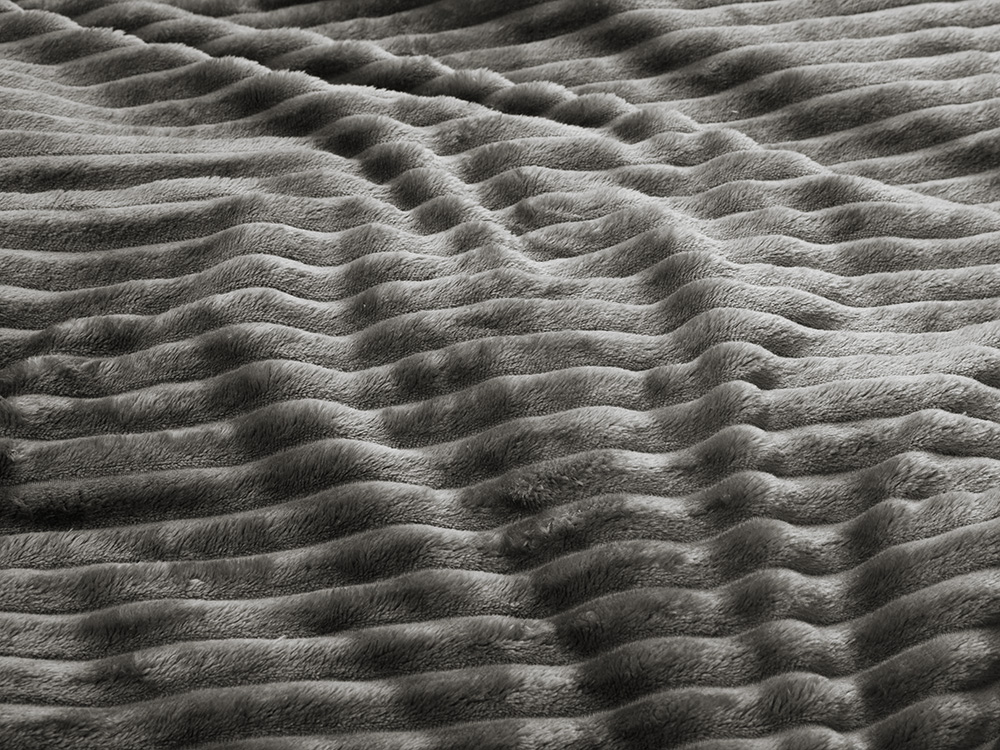 Плед Wave флисовый, серый-4