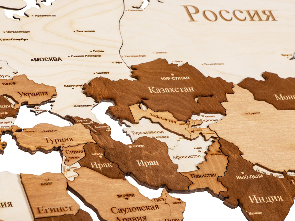 Интерьерная карта мира World-6