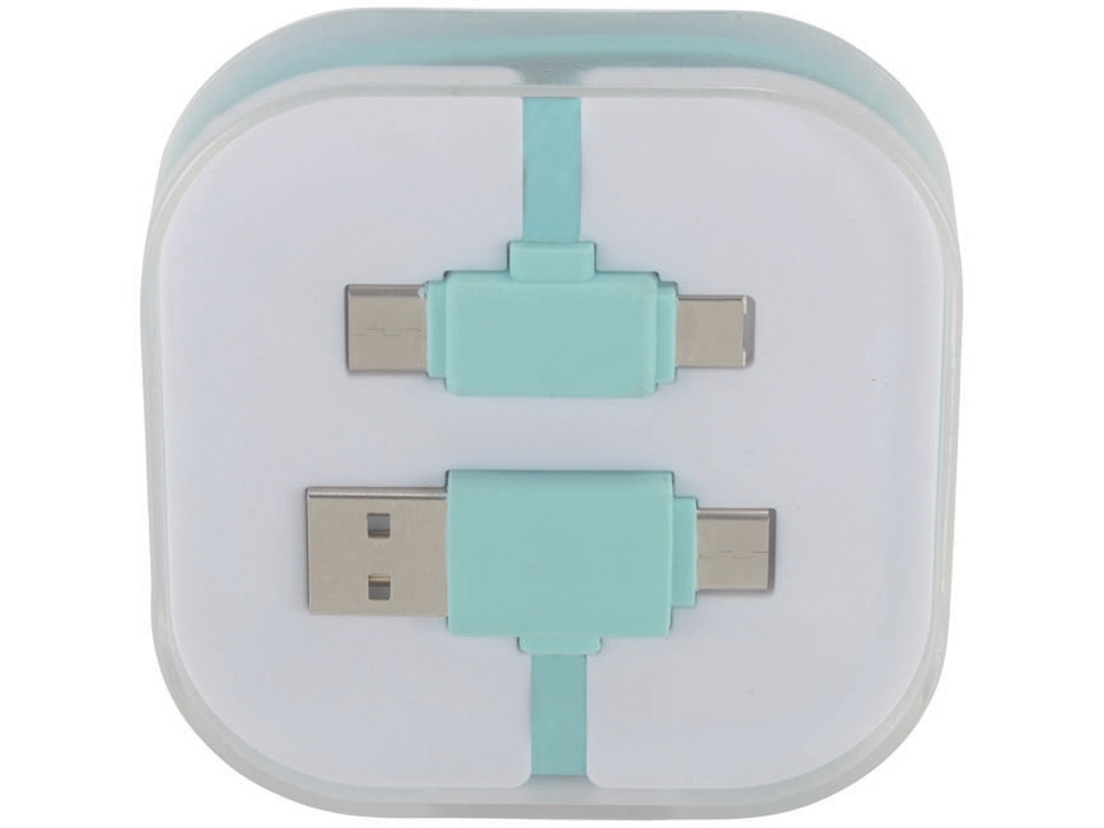 Цветной зарядный кабель, мятный-2