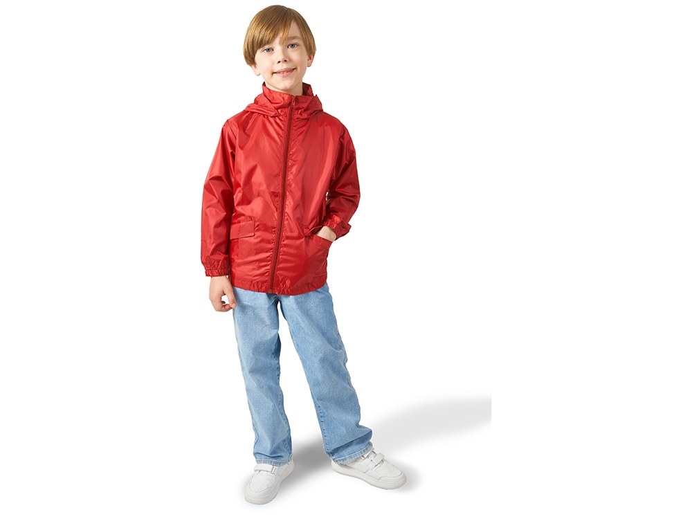 Ветровка Miami детская с чехлом, красный-2