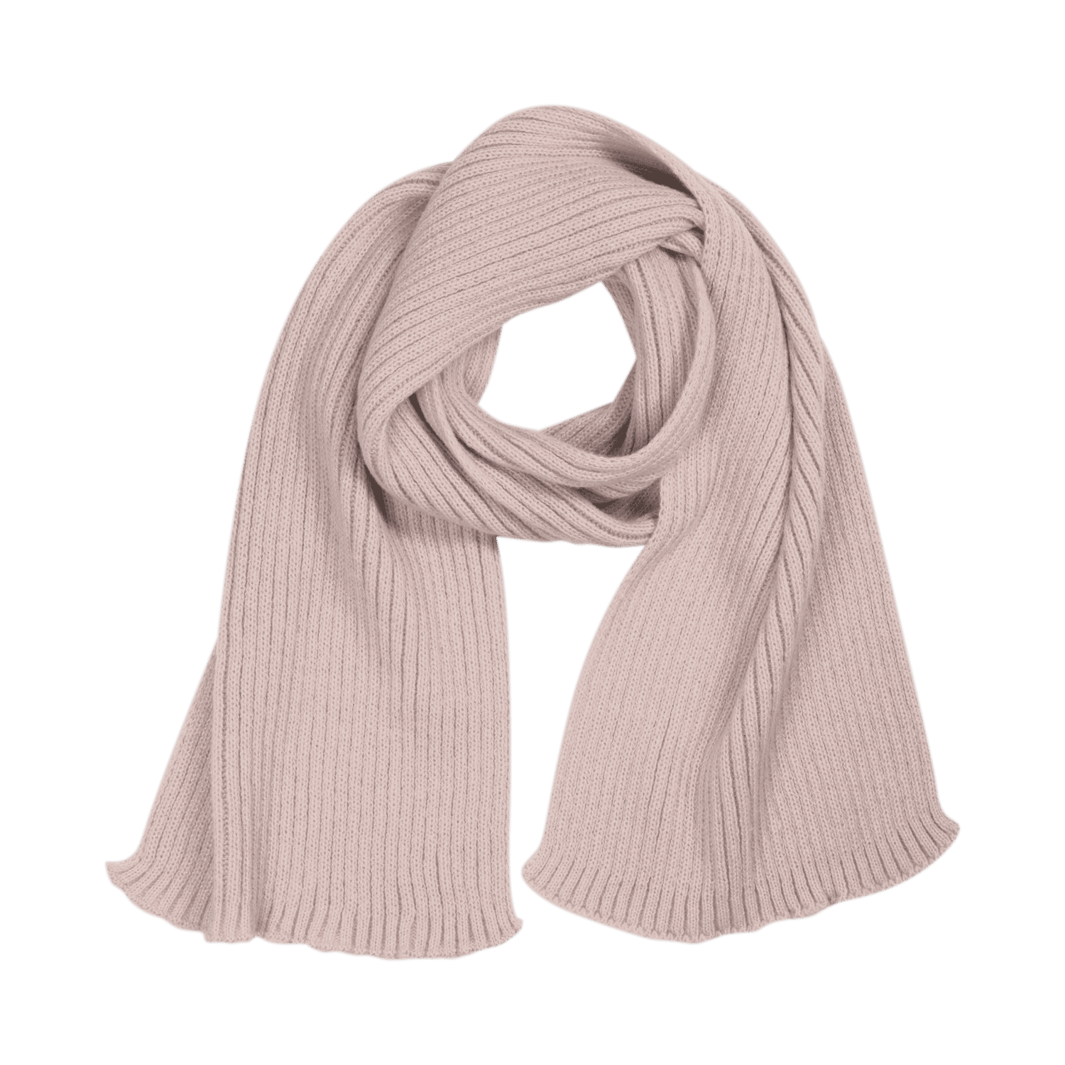 Шарф Forges вязаный, дымчато-розовый-0