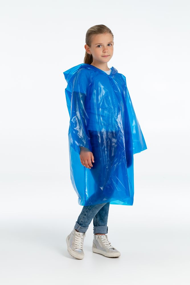 Дождевик-плащ детский BrightWay Kids, синий-3