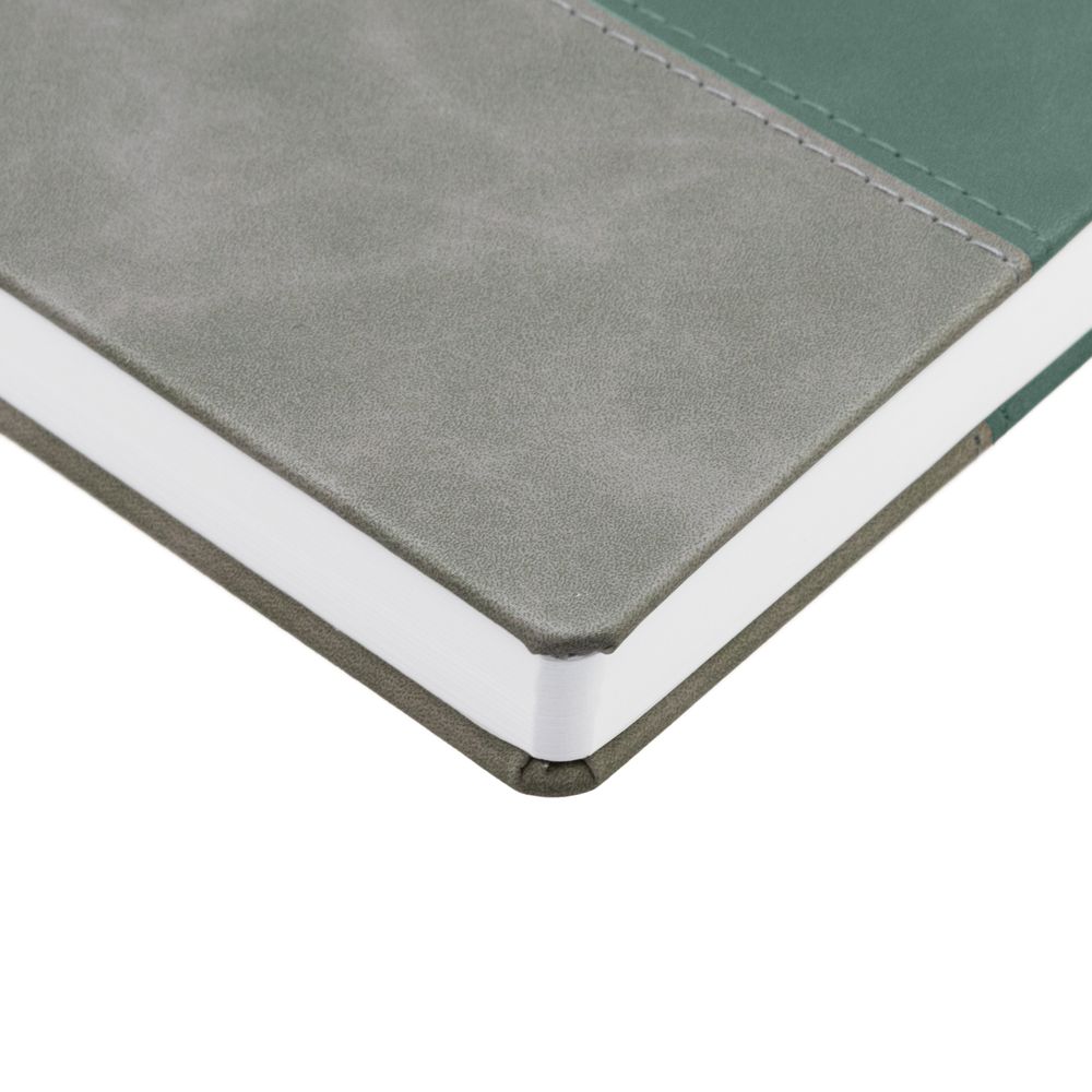 Ежедневник Horizon, недатированный, серый с зеленым-2