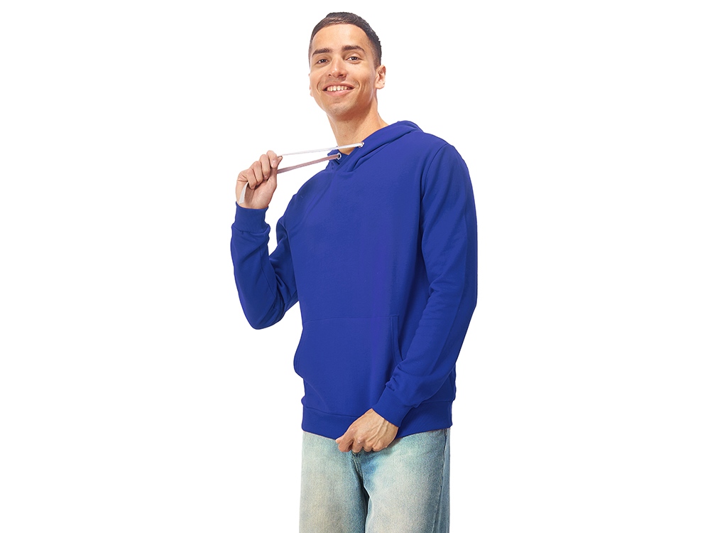 Толстовка унисекс Stream с капюшоном, классический синий-3