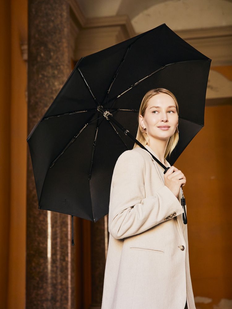 Зонт складной City Guardian, электрический, черный-2