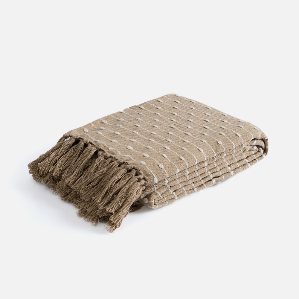 Плед Shimla, бежевый-2