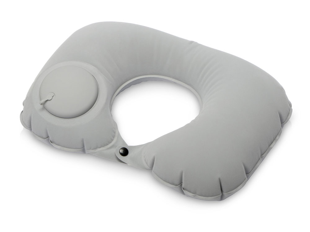Подушка под шею с помпой Push, серый-0