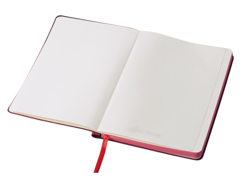 Блокнот А5 Notepeno Max, 96 листов 80 гр/м2 белой FSC бумаги, красный-6