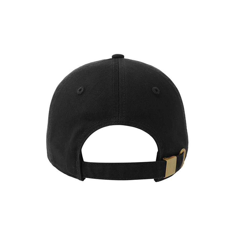 Бейсболка DAD HAT-S, 6 клиньев, металлическая застежка, черный-3