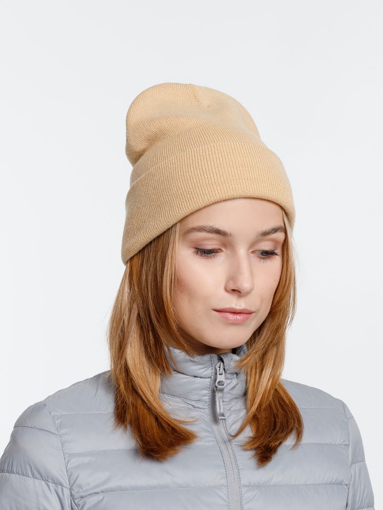 Шапка Urban Flow, бежевая-2