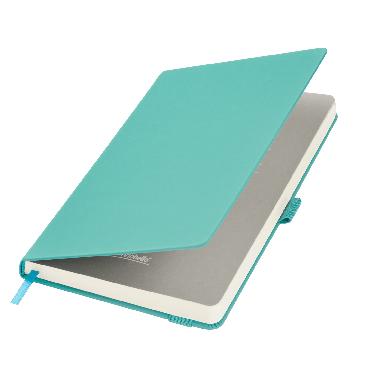 Ежедневник Alpha недатированный, бирюзовый/серый-0