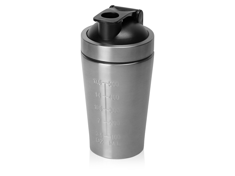 Спортивный шейкер из нержавеющей стали Top Up, 500 мл-0