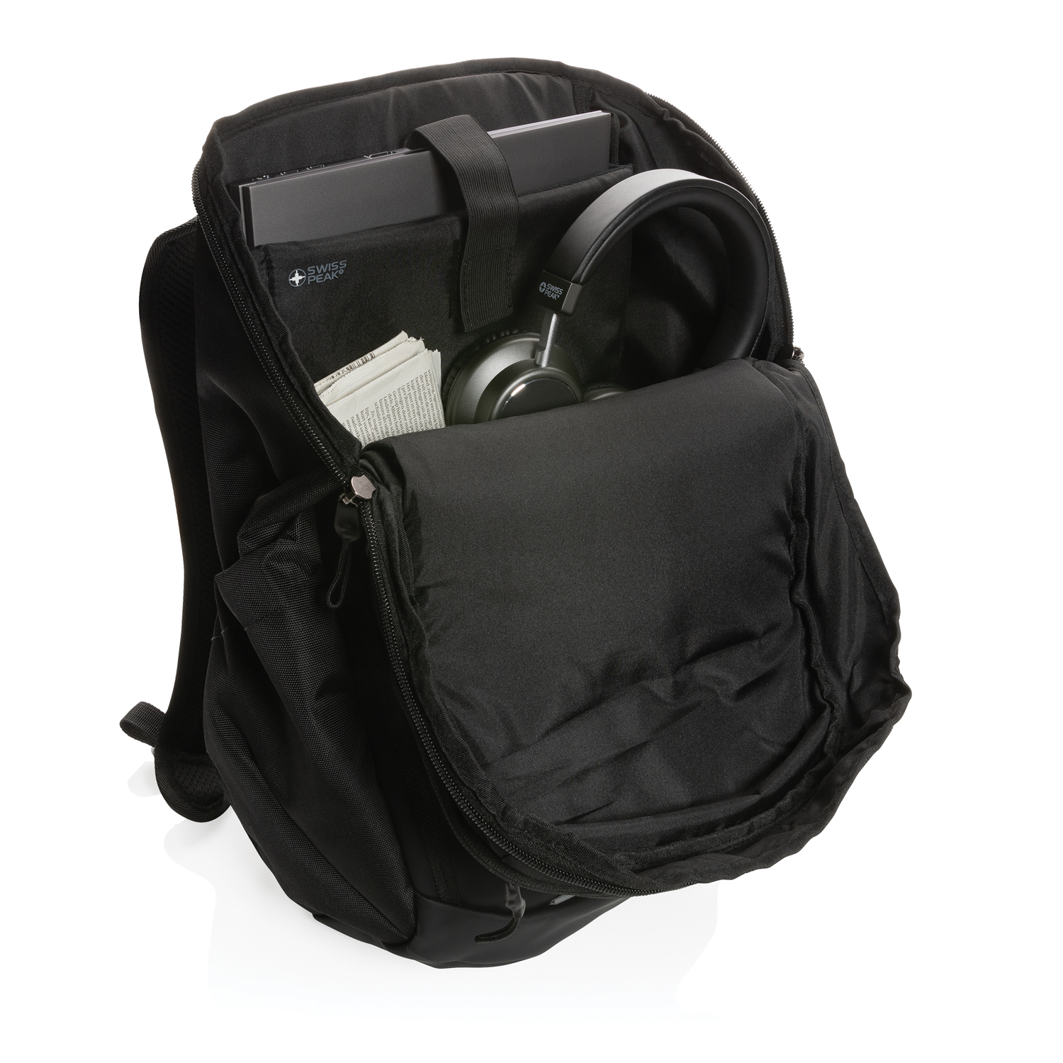 Бизнес-рюкзак Swiss Peak из RPET AWARE™ для ноутбука 15,6"-9