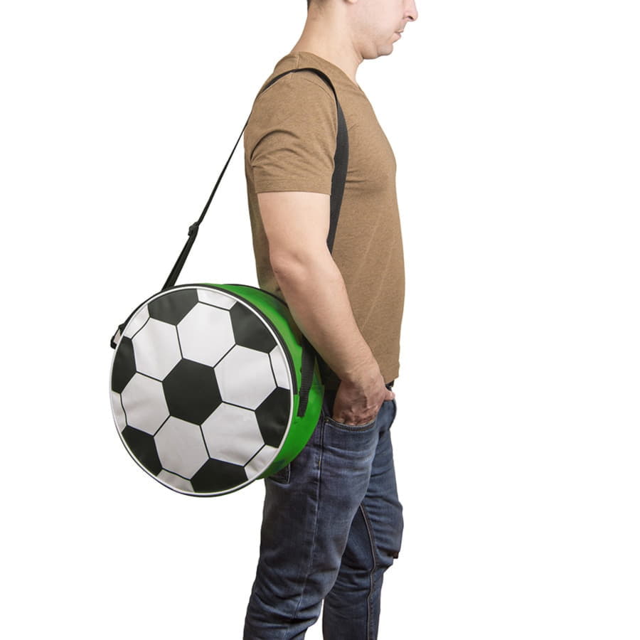 Сумка футбольная, белый, зеленый-2