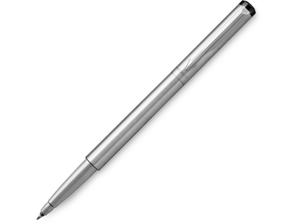 Ручка роллер Parker Vector Standard Stainless Steel CT, серебристый-0