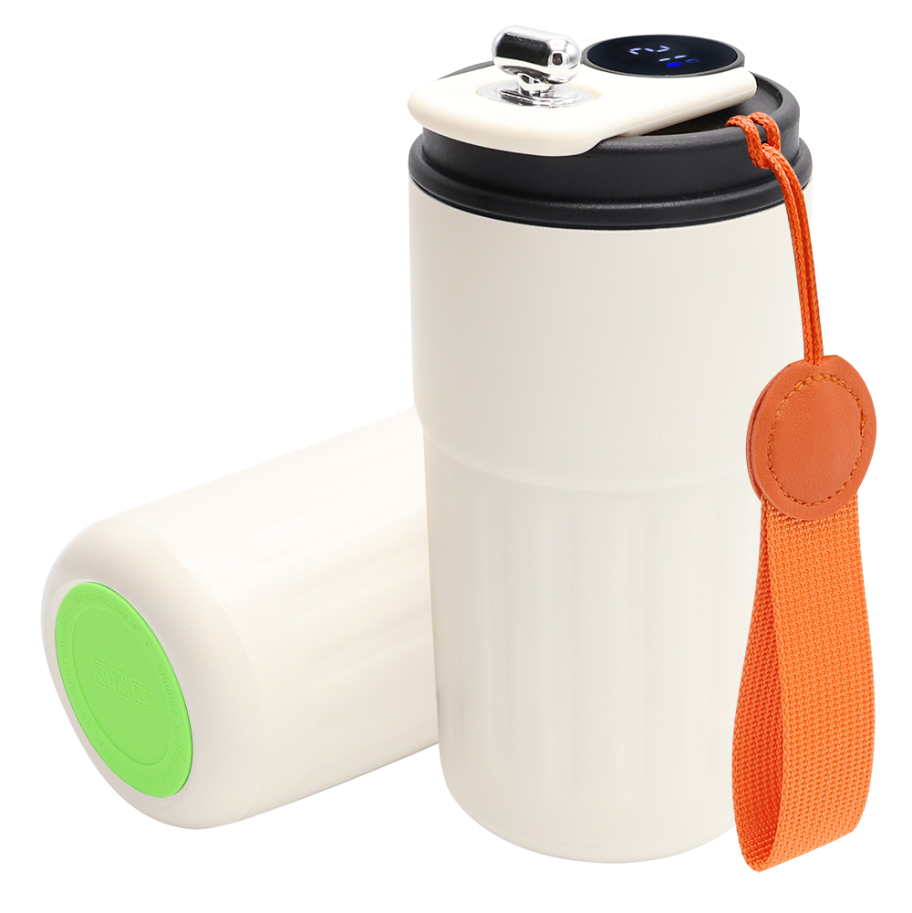 Термокружка Ashly To Go, Белый/оранжевый/светло-зелёный-0