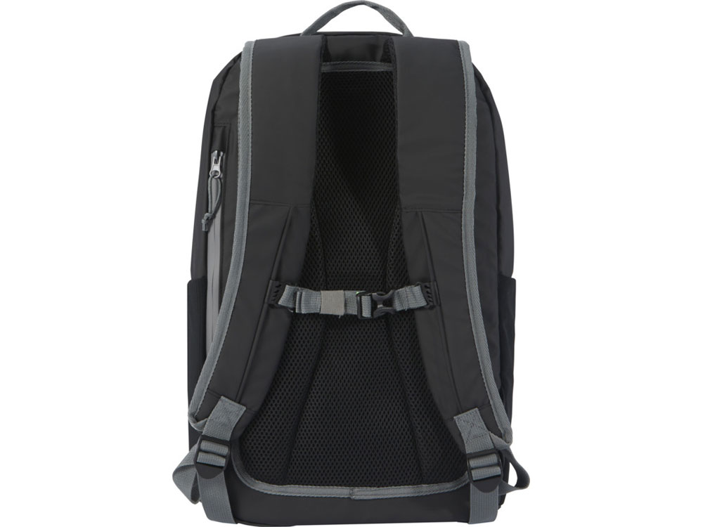 Водонепроницаемый рюкзак Aqua для ноутбука с диагональю экрана 15 дюймов, сплошной черный-2