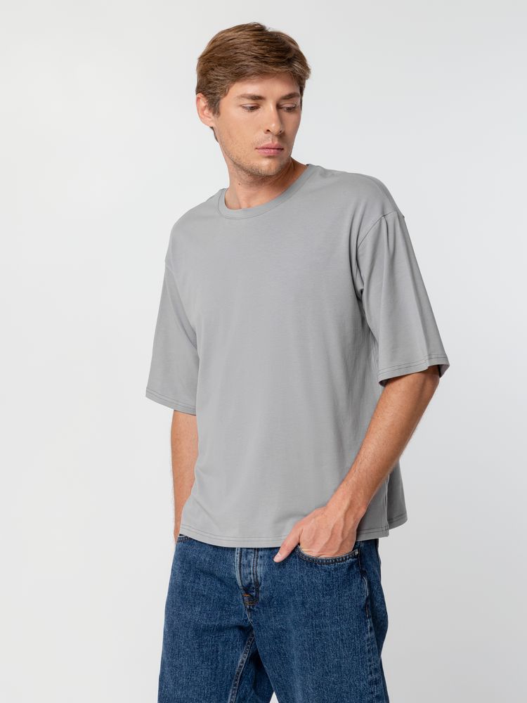 Футболка унисекс оверсайз Street Vibes, серая-0