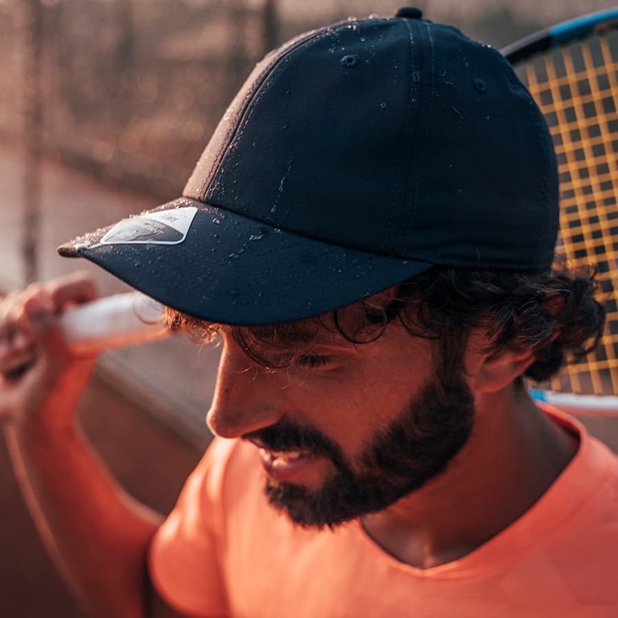 Бейсболка ENERGY, 6 клиньев, застежка на липучке, черный-1