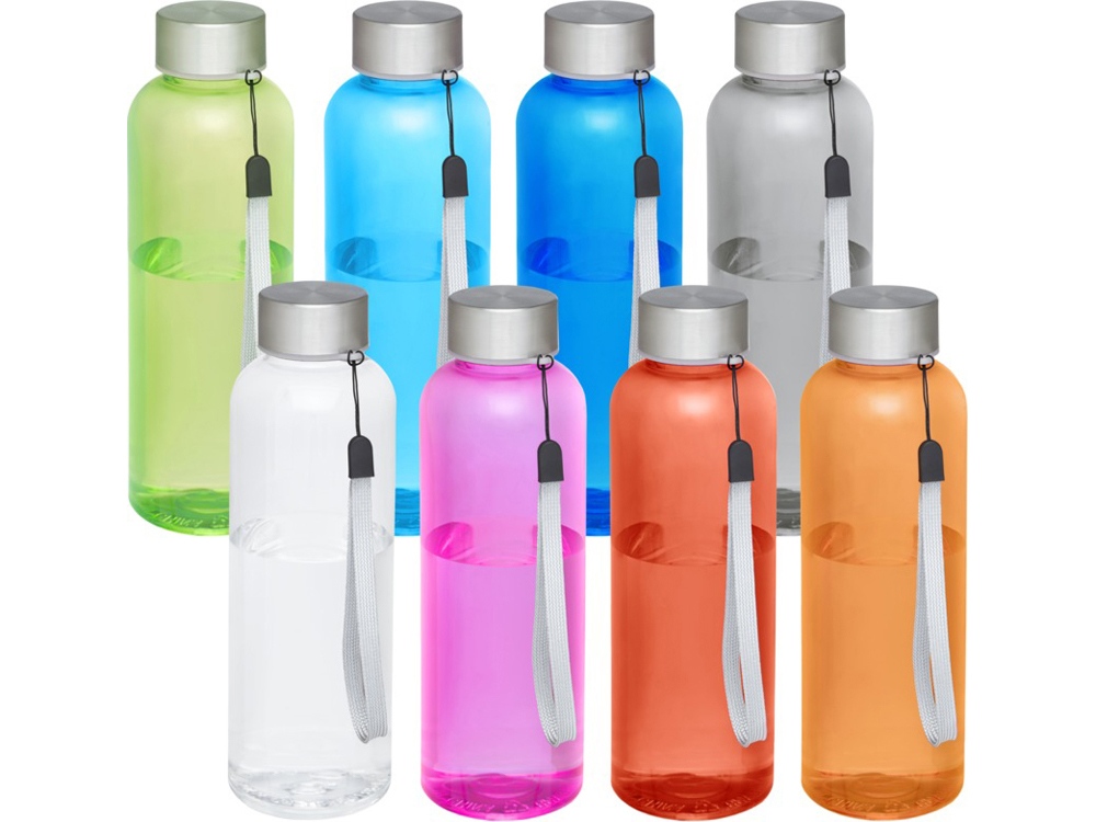 Bodhi бутылка для воды из вторичного ПЭТ объемом 500 мл - оранжевый прозрачный-1